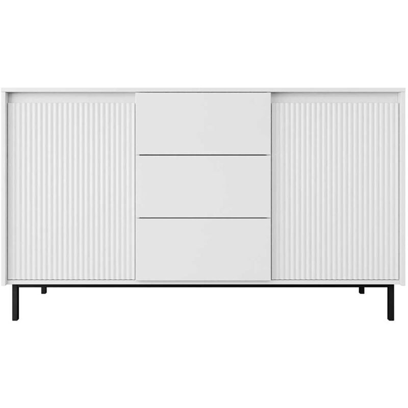 Girona - buffet bas - blanc - 153 cm - blanc