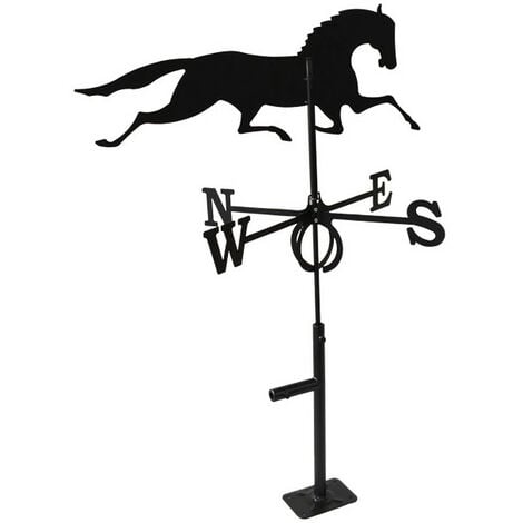 Girouette Cheval Grand Modèle + Support Universel