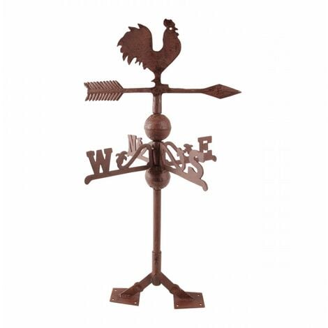 Girouette coq en fonte