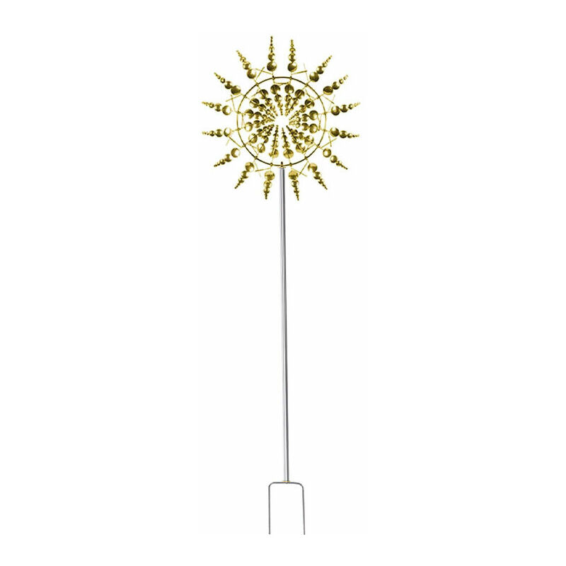 Lablanc - Girouette de jardinMoulin à vent rotatif en fer, Sculpture d'extérieur, personnalité, artisanat en métal, ornement de jardin-moulin à vent