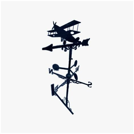 Girouette de toit style flèche modèle Avion avec support universel