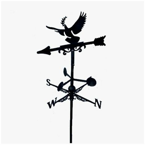Girouette de toit style flèche modèle Hirondelle avec support universel