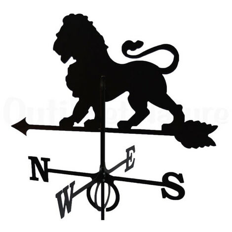 Girouette Lion en fer forgé grand modèle
