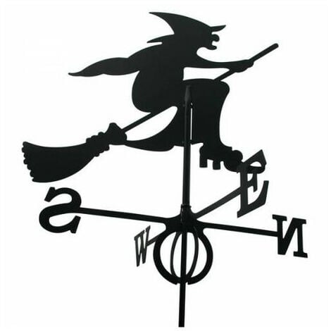 Girouette sorcière en fer forgé grand modèle