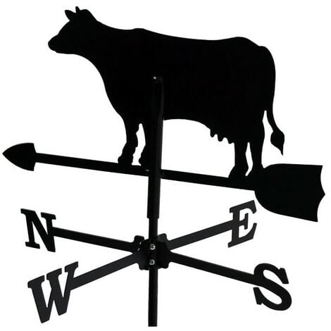 Girouette Vache en fer forgé petit modèle