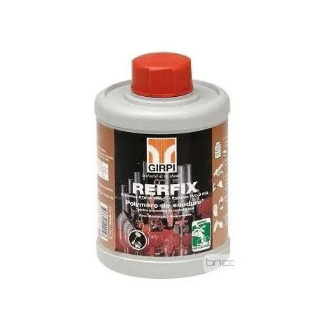 Girpi – Colle PVC HTA pour soudures – Pot de 1 litre – Temps de séchage rapide jusqu'à 6 bars – Couleur orange témoin de soudure