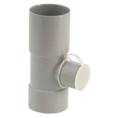 Collecteur d'eau de pluie pvc Ø80mm - gris - dév.25cm GIRPI - plusieurs modèles disponibles