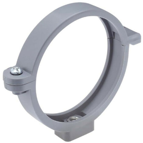 Girpi - Collier à charnières PVC gris Ø140mm - XCAB140