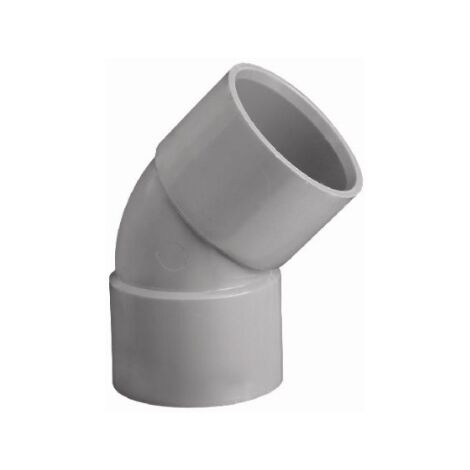 Girpi - Coude PVC femelle femelle gris 45° Ø140mm - XC140FF
