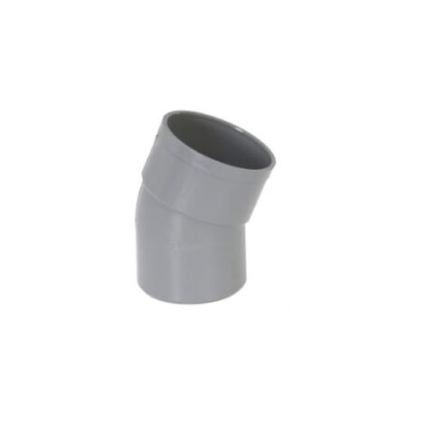 Girpi - Coude PVC mâle femelle gris 22°30 Ø50mm - XCZ50
