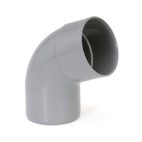 Girpi - Coude PVC mâle femelle gris 67°30 Ø63mm - XCO1