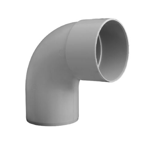 Girpi - Coude PVC mâle femelle gris 87°30 Ø140mm - XC7