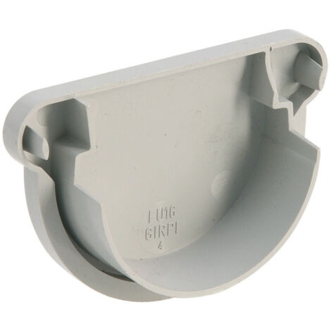 GIRPI Fond de gouttière pour toit inf. à 30m2 - développé 16 cm - gris