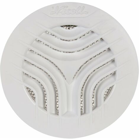 Girpi – Grille d'aération ronde 125mm – Moustiquaire intégrée – Installation facile par emboîtement – Pour pièces humides WC salle de bain - XRT100AM
