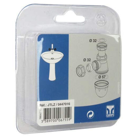 Girpi Kit de Joint pour Siphon Lavabo Standard PVC