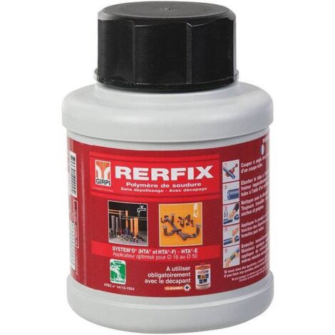 Girpi – Polymère de soudure pour HTA – Pot de 250ml – Assemblages rapides pour réseaux d'eau potable et climatisation – Inclus pinceau d'application