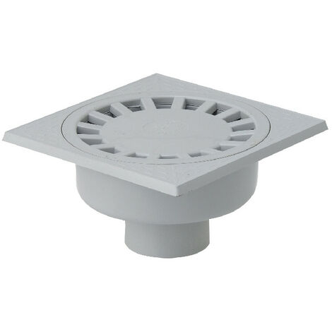 Girpi - Siphon de sol PVC gris sortie verticale Ø300mm 100x110 - XSDCV110