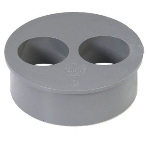 Girpi - Tampon de réduction operculé mâle femelle PVC gris Ø93/40/40mm - XTRE9344