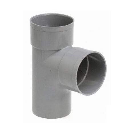 Girpi - Té mâle femelle PVC gris Ø250mm 87°30 - XTS12