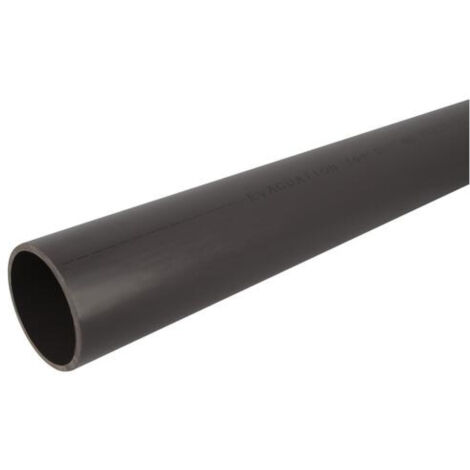Girpi – Tube d'évacuation PVC Ø110 – Longueur 4m – Chanfreiné aux 2 extrémités – Pour chantiers humides