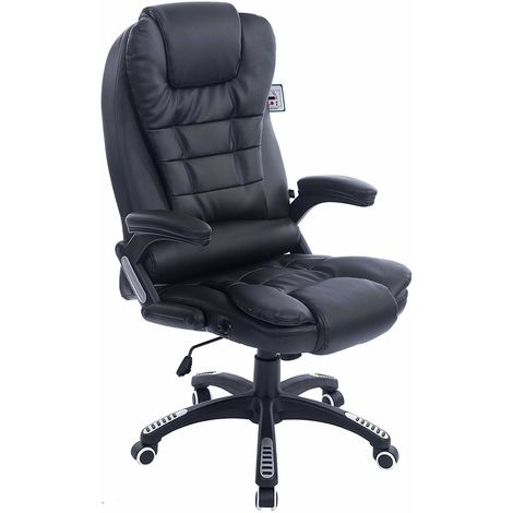 Executive Recline Extra Padded Office Chair Standard Black