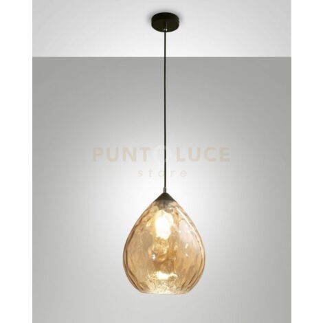 GISELLA SOSPENSIONE  1 LUCE AMBRA D.26CM ATTACCO E27 ALTEZZA REGOLABILE