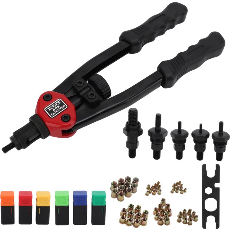 13' 330MM Blind Rivet Nut Gun Rivet Nut Tool Hand inser nut Tool Manual Mandrels M3 M4 M5 M6 M8 M10 BT-605 - Gistuch