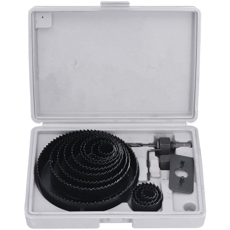 Gistuch - 16 pièces Scie Cloche 19-127mm, Coffret Scies Trépans avec Foret Centrage Robuste Perceuse, Jeu de Scies Cloches avec 1 Clés Hexagonales