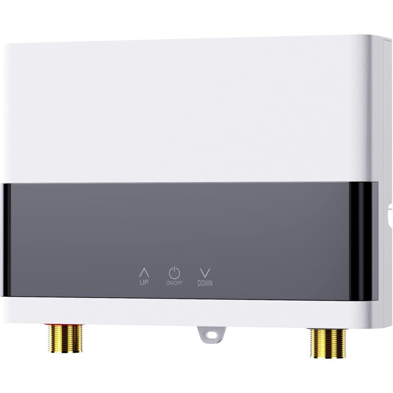 Gistuch - 220V 6000W Chauffe-Eau Instantané, Chauffe-Eau Sans Réservoir à Économie d'Énergie avec Télécommande, Auffe-Eau Électriques pour la Douche
