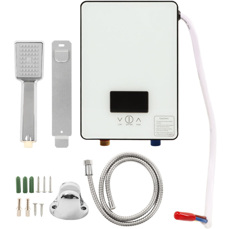 Gistuch - 4500W 110V Tankless Instantané Chaudière Chauffe-eau Electrique+Buse de Douche Chauffe-eau instantané