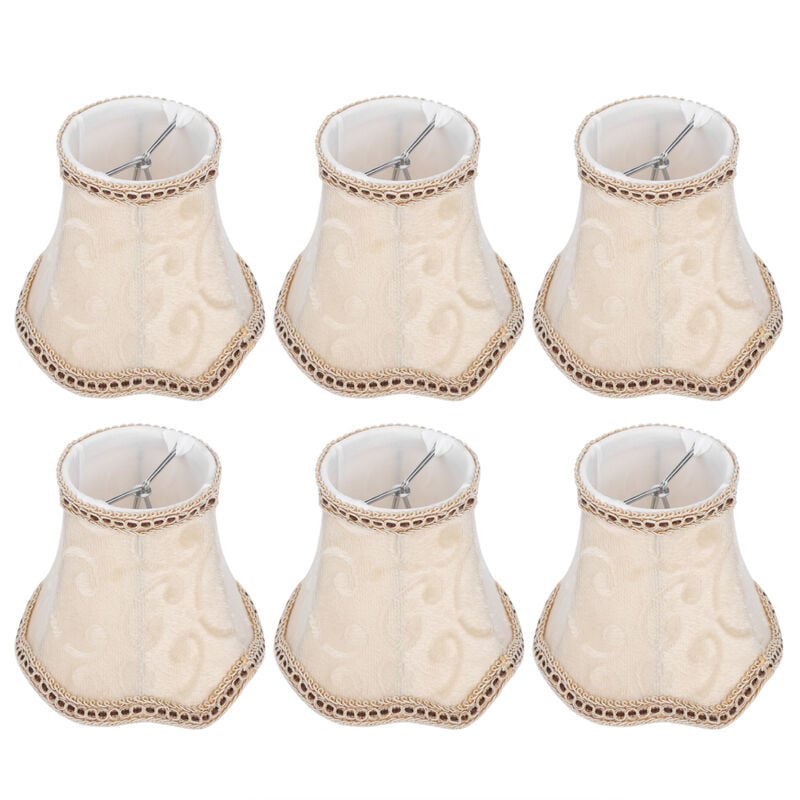 6 pcs tissu lampe à lampe à lampe de lampe à lampe de la lampe à lustre pour décoration de maison Accessoires légers - Gistuch