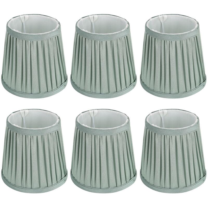 6pcs moderne mural léger tissu de tissu de tissu de tissu lampe accessoire pour lustres verts - Gistuch