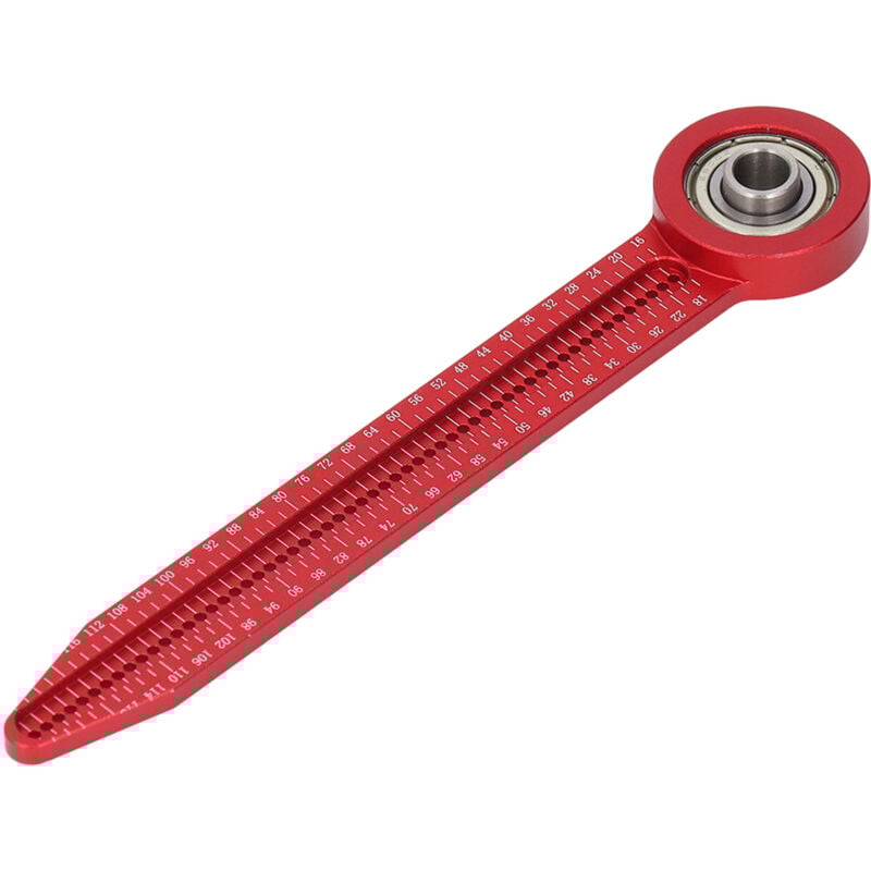 Gistuch - Alliage d'aluminium à boussole à boussole à bois à 360 degrés outil de dessin circulaire de gabe en carpentier