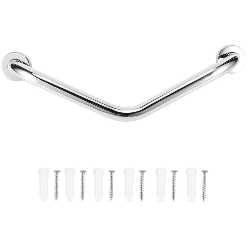 Gistuch - Barre d'appui de Douche 38 cm, Poignee de Salle de Bain, Inoxydable,Pour salle de bain, wc et douche, Antidérapante, Sécurisée, Fiable et