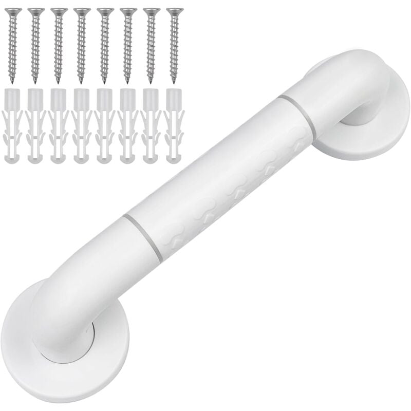 Gistuch - Barre D'appui wc, Barres D'appui de Salle de Bain avec Antidérapante, Poignée de Acier Inox, de Maintien Douche avec Cercles lumineux-avec