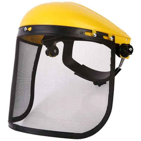 Gistuch Casque de sécurité avec visière intégrale en maille pour débroussaillage et abattage - Protection forestière et agricole