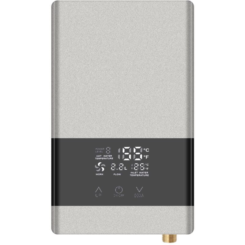 Gistuch - chauffe eau electrique, chauffe eau instantane 6KW mini chauffe eau electrique sans réservoir mural avec affichage led réglage,pour maison