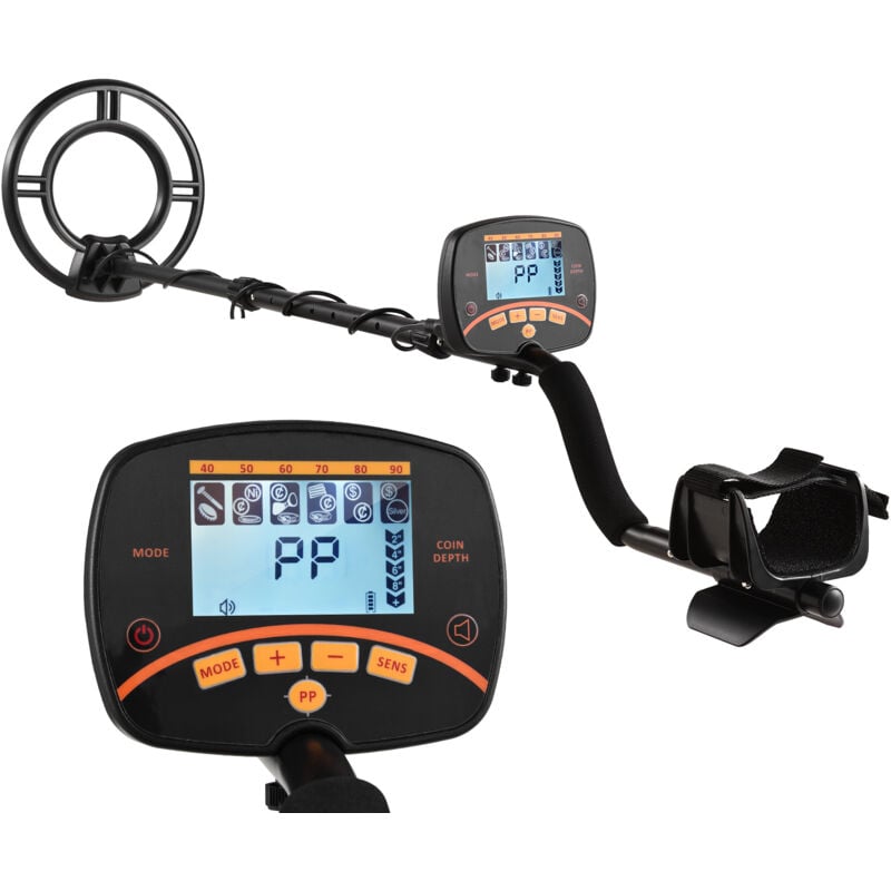 Détecteur de métaux, Bobine étanche IP68, identifie 6 Types de métaux, Haute précision, Profondeur de détection de 9.7 Pouces, 4 Modes, Forte