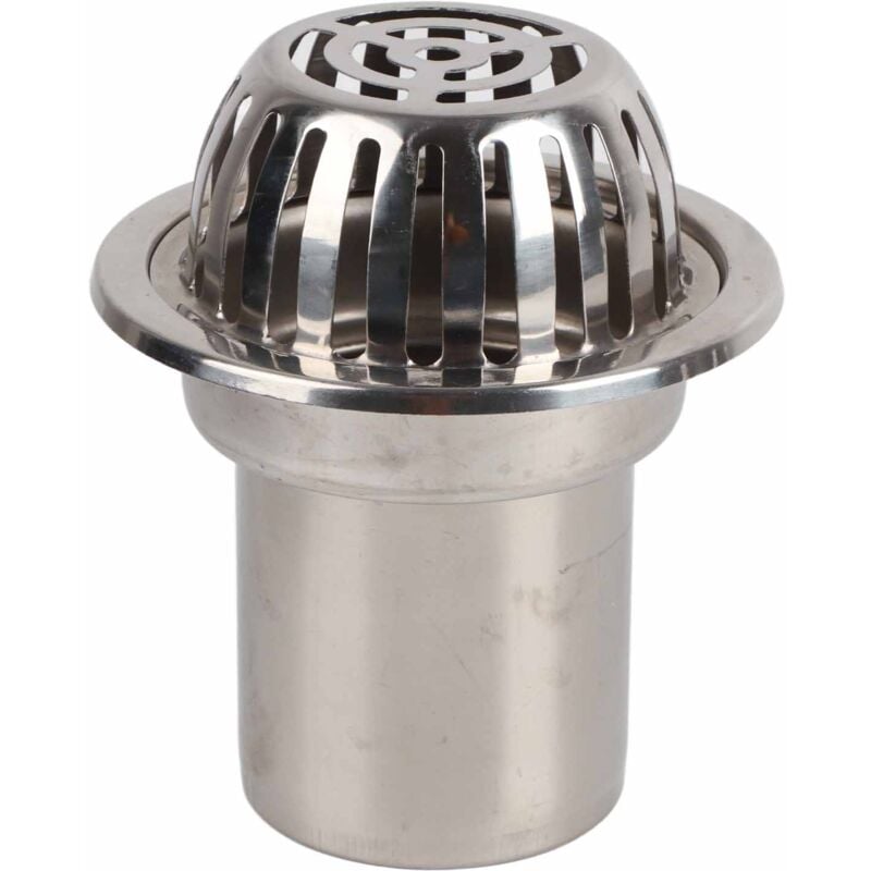 Gistuch - Drain de sol de toit en acier inoxydable, pièces de Drainage de seau de pluie extérieur de balcon Non bloquant rond 5 pouces