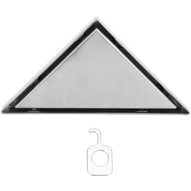 Gistuch - Ensemble de drains de sol en acier inoxydable 304, drain d'angle triangulaire pour salle de douche et salle de bain