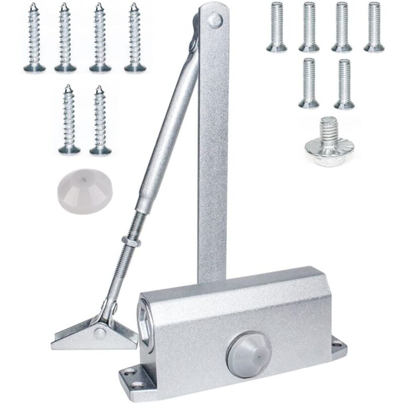 Ferme-porte Hydraulique Automatique, (35-60kg) Réglable Groom Fermeture Porte, Ferme Porte Automatique Ideal Pour Commercial et Résidentiel Porte