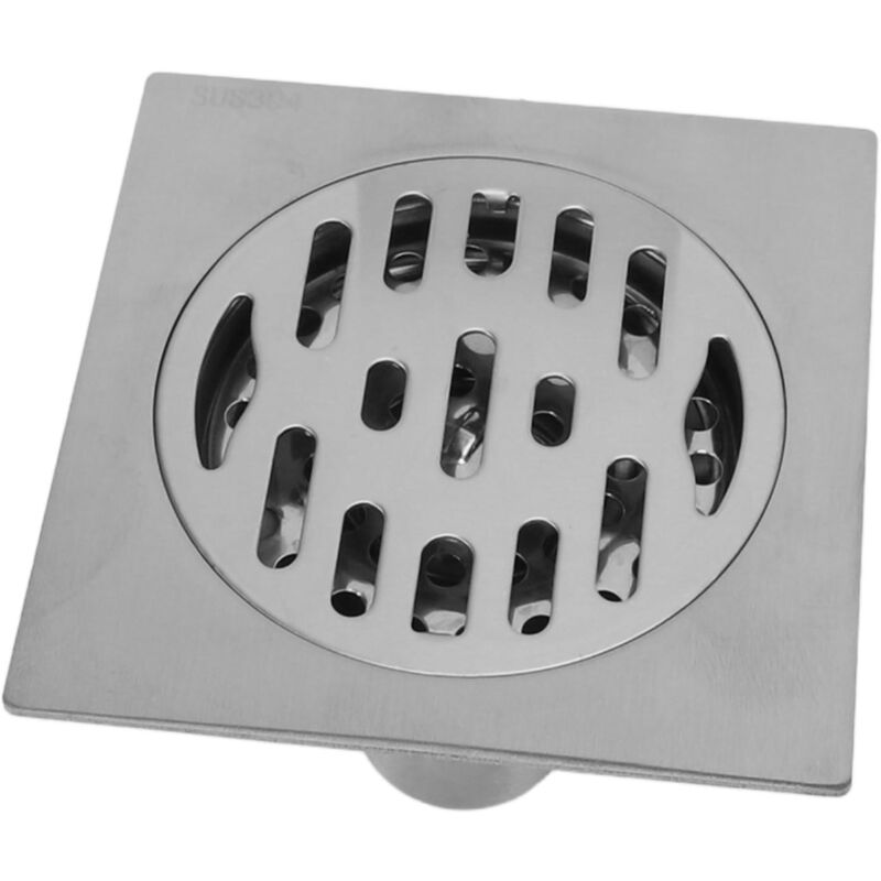 Gistuch - Kit de vidange de douche carré 4,3 pouces, en acier inoxydable, Anti-colmatage, sol sans odeur pour tuyau de 50mm 75mm, salle de bains,