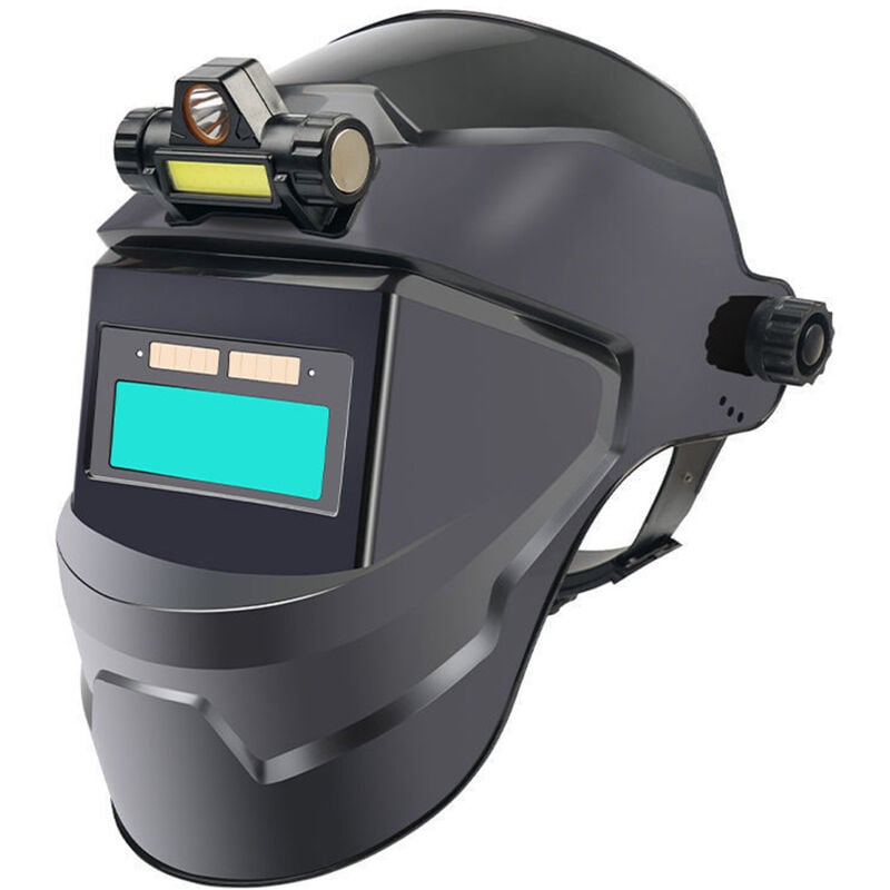 Gistuch - Masque de soudage, à énergie solaire, masque de soudure à obscurcissement automatique pour protection du visage des yeux