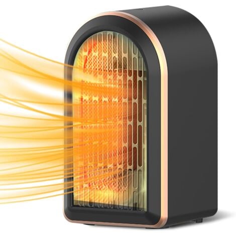 Gistuch Mini Radiateur PTC Céramique 1200 W - 2 Niveaux de Puissance - Chauffage d'appoint Compact pour bureau, chambre, salon