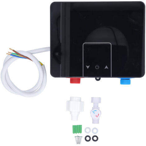 Gistuch Mini Scaldabagno Elettrico Senza Serbatoio Punto di Utilizzo su Richiesta Scalda Acqua Calda Istantanea per Lavelli Montaggio a Parete, 220 V 5,5 kW