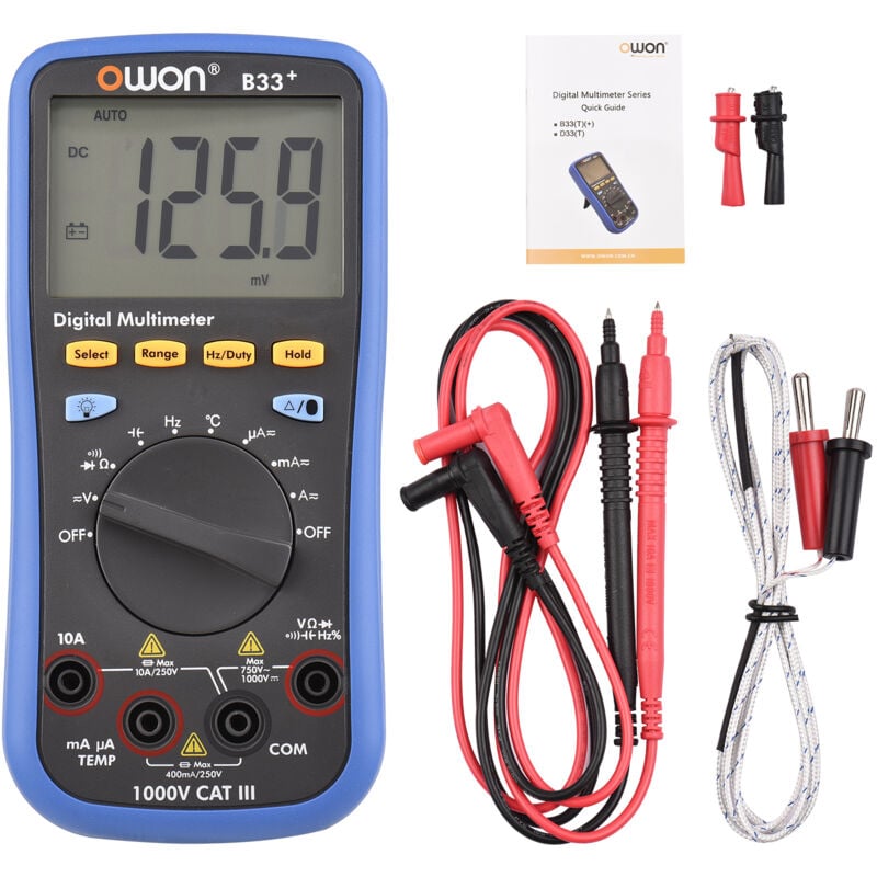 Gistuch - Multimètre Bluetooth B33+ 3999 pts mesure t°c sans pile