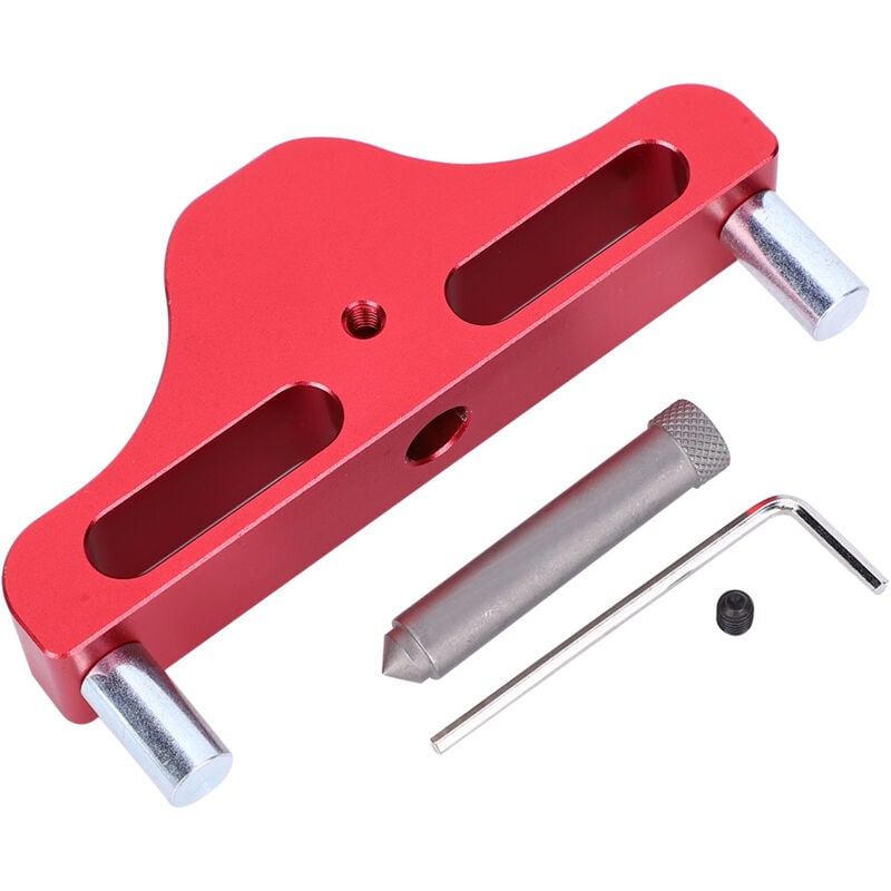 Gistuch - Outil de marquage de ligne de traceur de recherche centrale ZX-1 pour règle d'alignement de charpentier à bois