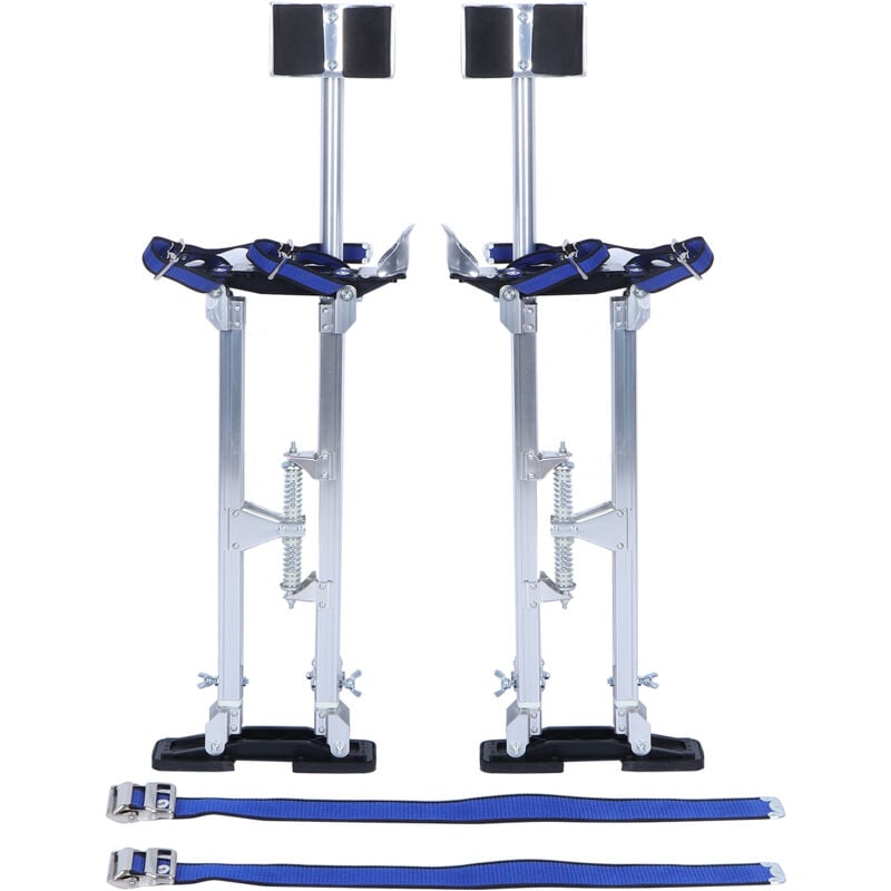 Gistuch - Outil professionnel réglable de peintre de peinture d'échasses de plâtrage de cloison sèche de 24-40 pouces en alliage d'aluminium