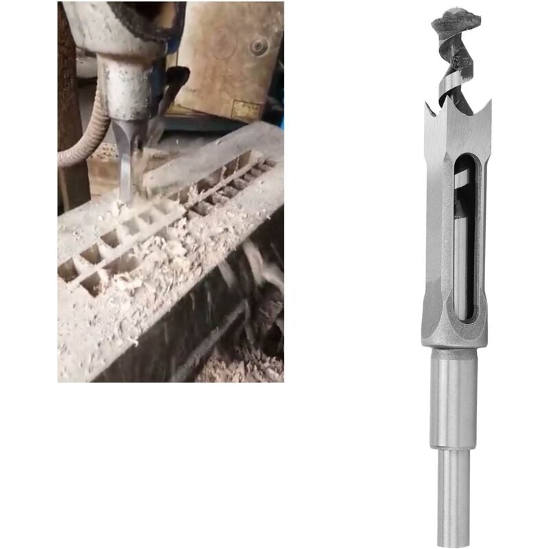 Ouvre-foret à trou carré, foret à mortaise de 20mm, foret multifonctionnel en acier rapide à trou carré, adapté à la production de bricolage pour le