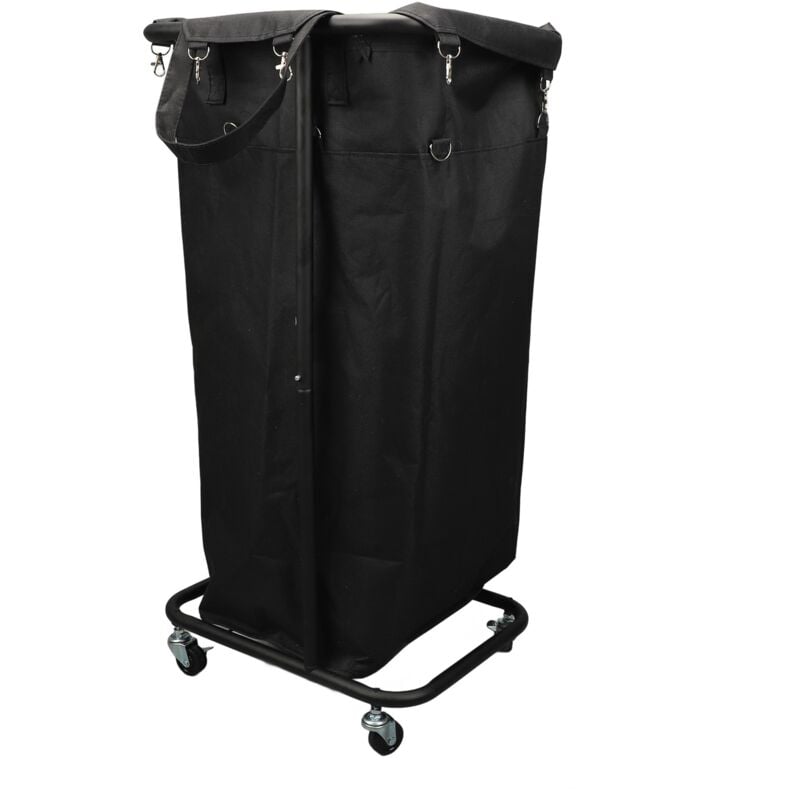 Panier à Linge 100L, Corbeille a Linge avec Sac Amovible, Panier Rangement, Bac a Linge Sale pour Chambre, Salle de Bain, Buanderie, Noir - Gistuch